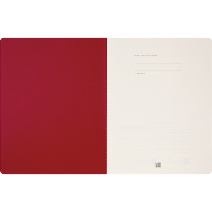 Moleskine Cahier Student Journal, XXL 216mm x 279mm, Ruled, Red CX1002221