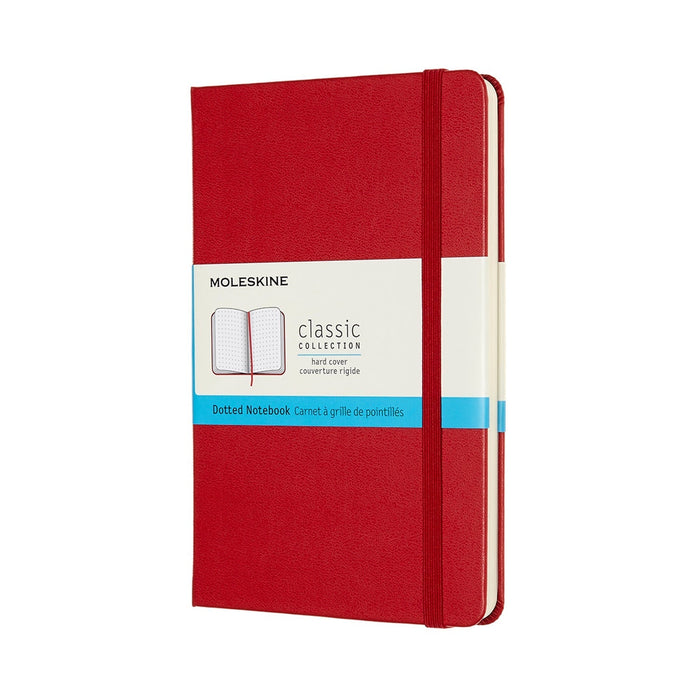 Moleskine Classic Notebook, 115mm x 175mm Medium Size, Dotted, Hard Cover, Scarlet Red CXMQP053F2