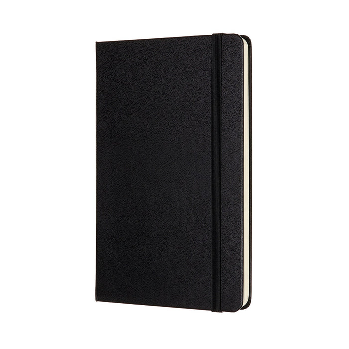 Moleskine Classic Notebook, 115mm x 175mm Medium Size, Plain, Hard Cover, Black CXMQP052