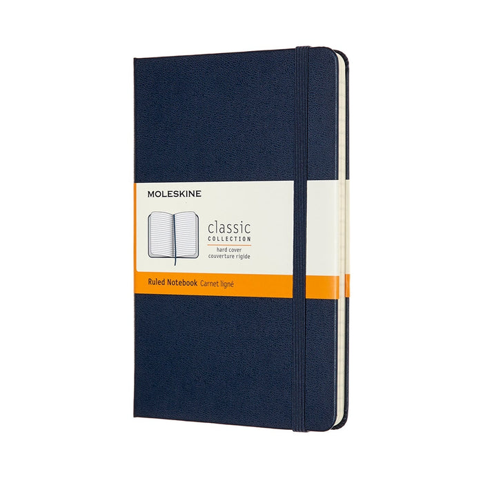 Moleskine Classic Notebook, 115mm x 175mm Medium Size, Ruled, Hard Cover, Sapphire Blue CXMQP050B20