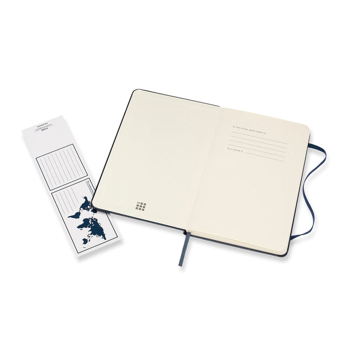 Moleskine Classic Notebook, 115mm x 175mm Medium Size, Ruled, Hard Cover, Sapphire Blue CXMQP050B20