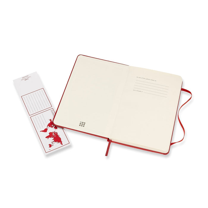 Moleskine Classic Notebook, 115mm x 175mm Medium Size, Ruled, Hard Cover, Scarlet Red CXMQP050F2