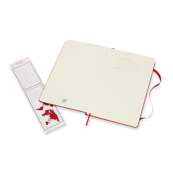 Moleskine Classic Notebook, 130mm x 210mm Large Size, Dotted, Hard Cover, Scarlet Red CXMQP066F2