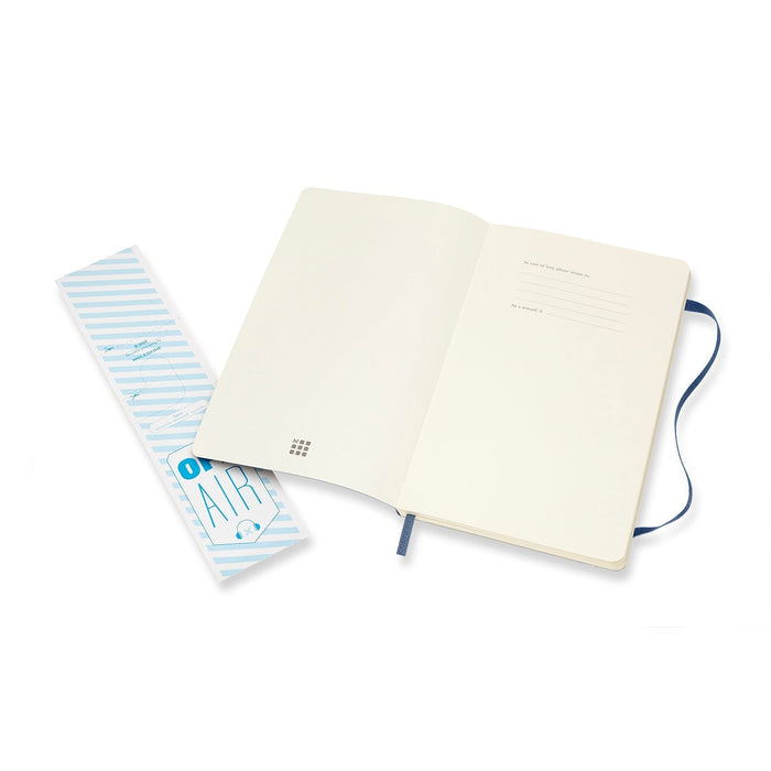 Moleskine Classic Notebook, 130mm x 210mm Large Size, Dotted, Soft Cover, Sapphire Blue CXMQP619B20