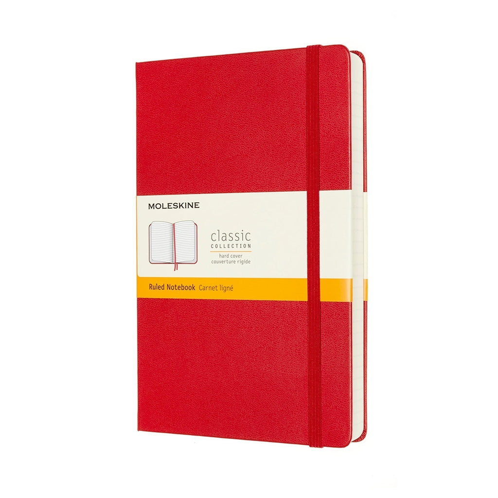 Moleskine Classic Notebook, 130mm x 210mm Large Size Expanded, Hard Co ...