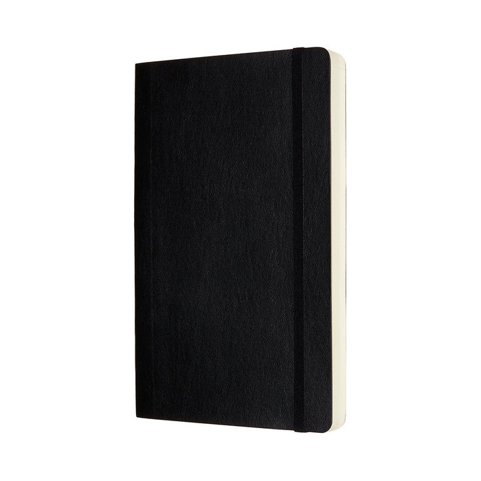 Moleskine Classic Notebook, 130mm x 210mm Large Size Expanded, Soft Cover, Plain, Black CXMQP618EXP
