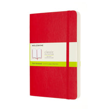 Moleskine Classic Notebook, 130mm x 210mm Large Size Expanded, Soft Cover, Plain, Scarlet Red CXMQP618EXPF2