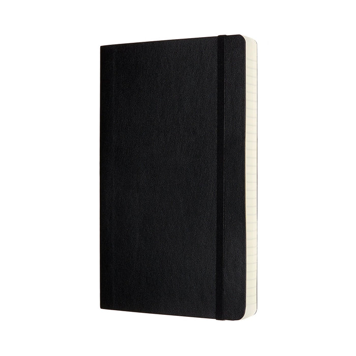 Moleskine Classic Notebook, 130mm x 210mm Large Size Expanded, Soft Cover, Ruled, Black CXMQP616EXP