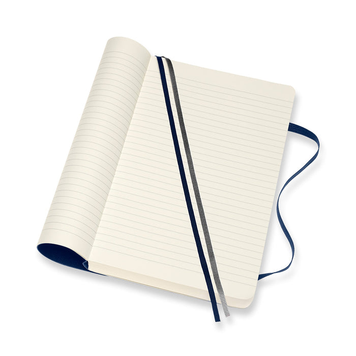 Moleskine Classic Notebook, 130mm x 210mm Large Size Expanded, Soft Cover, Ruled, Sapphire Blue CXMQP616EXPB20