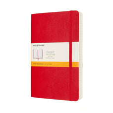 Moleskine Classic Notebook, 130mm x 210mm Large Size Expanded, Soft Cover, Ruled, Scarlet Red CXMQP616EXPF2