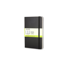 Moleskine Classic Notebook, 130mm x 210mm Large Size, Hard Cover, Plain, Black CXMQP062