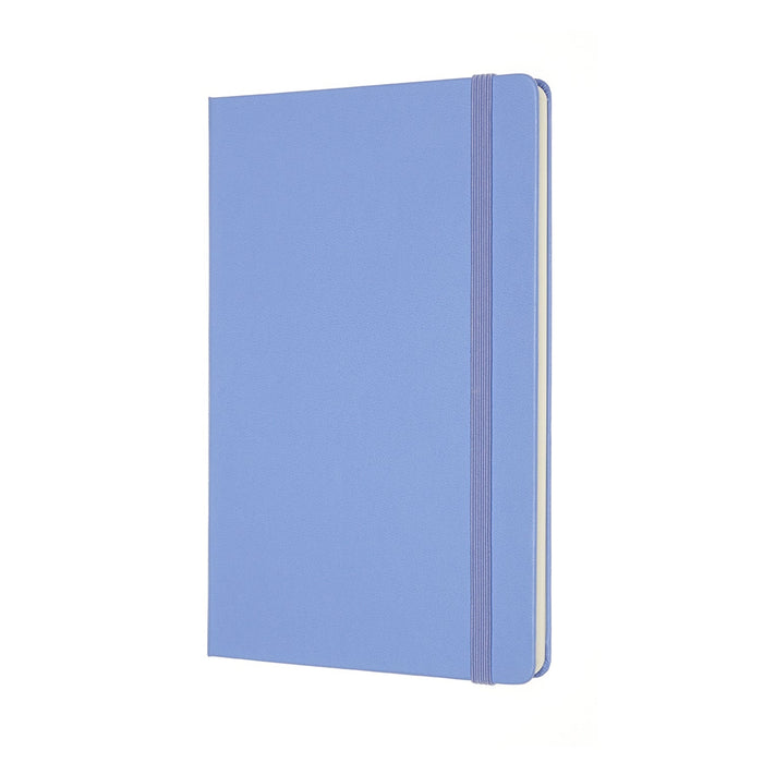 Moleskine Classic Notebook, 130mm x 210mm Large Size, Hard Cover, Plain, Hydrangea Blue CXMQP062B42