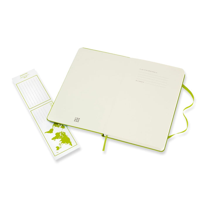 Moleskine Classic Notebook, 130mm x 210mm Large Size, Hard Cover, Plain, Lemon Green CXMQP062C2