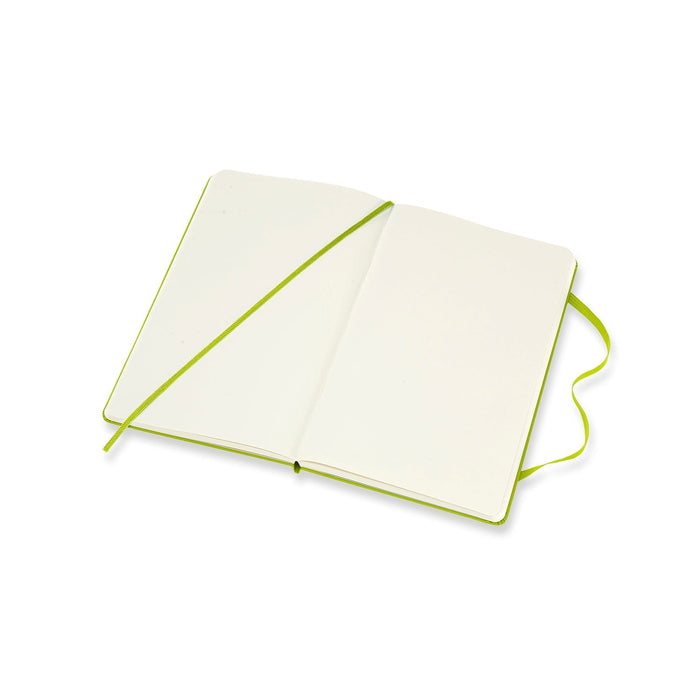 Moleskine Classic Notebook, 130mm x 210mm Large Size, Hard Cover, Plain, Lemon Green CXMQP062C2