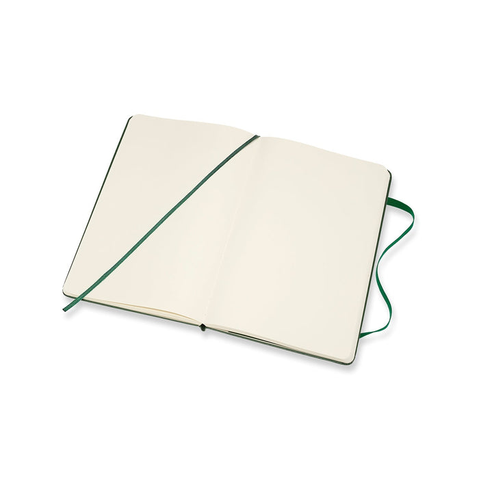 Moleskine Classic Notebook, 130mm x 210mm Large Size, Hard Cover, Plain Myrtle Green CXMQP062K15