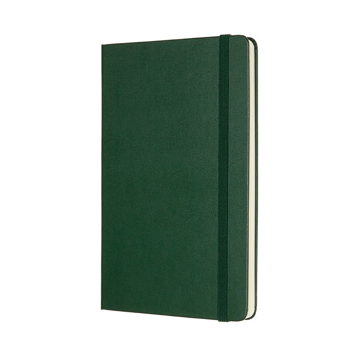 Moleskine Classic Notebook, 130mm x 210mm Large Size, Hard Cover, Plain Myrtle Green CXMQP062K15