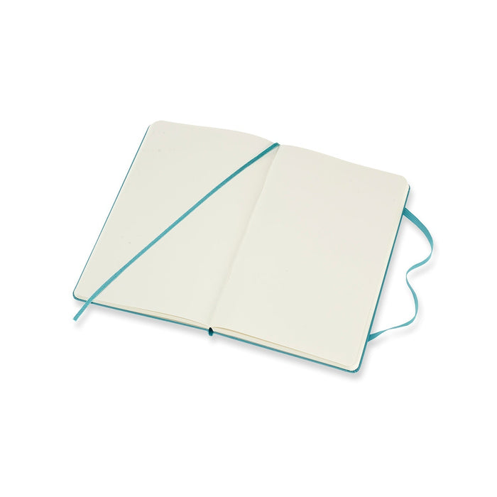 Moleskine Classic Notebook, 130mm x 210mm Large Size, Hard Cover, Plain, Reef Blue CXMQP062B35