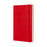 Moleskine Classic Notebook, 130mm x 210mm Large Size, Hard Cover, Plain, Scarlet Red F2 CXMQP062R