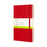 Moleskine Classic Notebook, 130mm x 210mm Large Size, Hard Cover, Plain, Scarlet Red F2 CXMQP062R