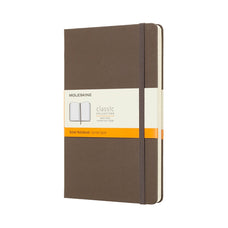 Moleskine Classic Notebook, 130mm x 210mm Large Size, Hard Cover, Ruled, Earth Brown CXMQP060P14