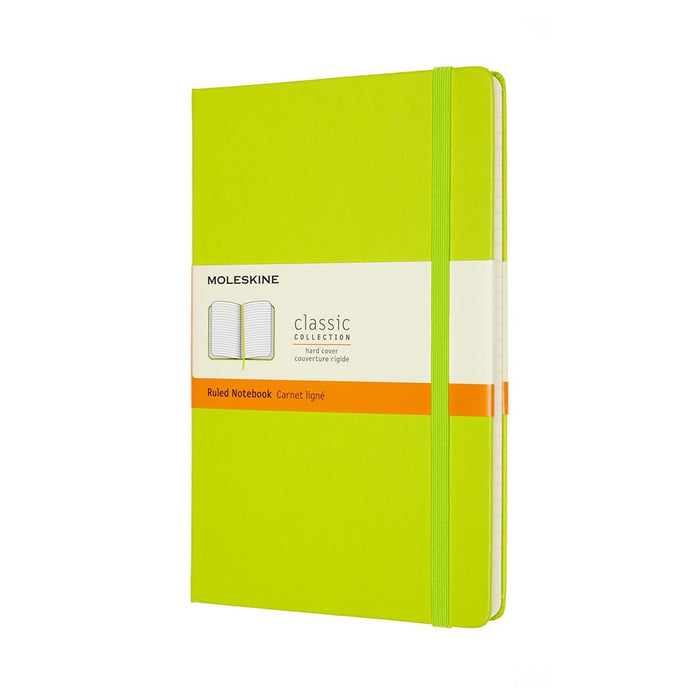 Moleskine Classic Notebook, 130mm x 210mm Large Size, Hard Cover, Ruled, Lemon Green CXMQP060C2