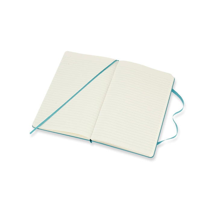 Moleskine Classic Notebook, 130mm x 210mm Large Size, Ruled, Hard Cover, Reef Blue CXMQP060B35