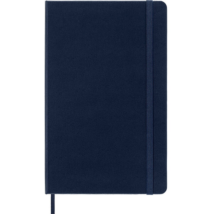 Moleskine Classic Notebook, 130mm x 210mm Large Size, Ruled, Hard Cover, Sapphire Blue CXMQP060B20