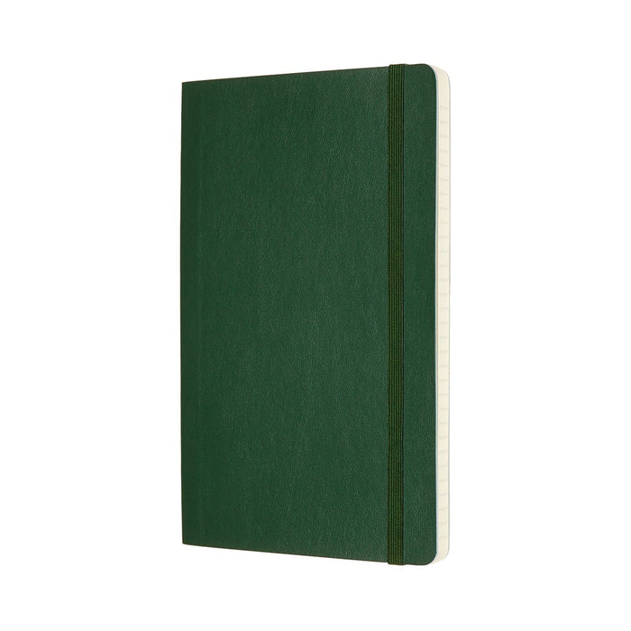 Moleskine Classic Notebook, 130mm x 210mm Large Size, Ruled, Soft Cover, Myrtle Green CXMQP616K15