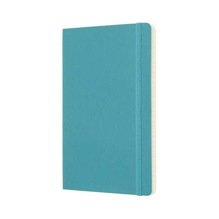 Moleskine Classic Notebook, 130mm x 210mm Large Size, Ruled, Soft Cover, Reef Blue CXMQP616B35