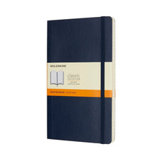 Moleskine Classic Notebook, 130mm x 210mm Large Size, Ruled, Soft Cover, Sapphire Blue CXMQP616B20