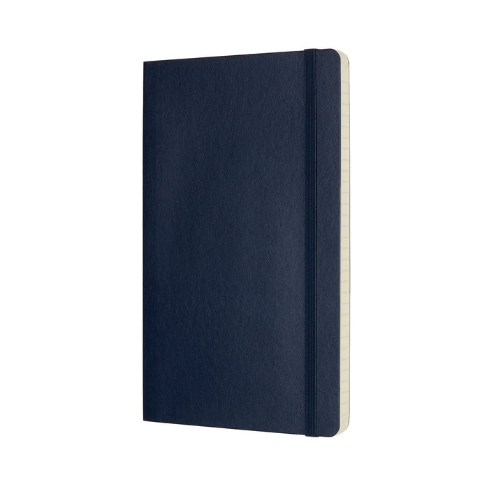 Moleskine Classic Notebook, 130mm x 210mm Large Size, Ruled, Soft Cover, Sapphire Blue CXMQP616B20