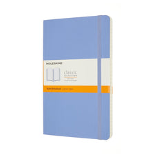 Moleskine Classic Notebook, 130mm x 210mm Large Size, Soft Cover, Ruled, Hydrangea Blue CXMQP616B42