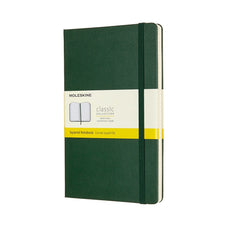 Moleskine Classic Notebook, 130mm x 210mm Large Size, Squared, Hard Cover, Myrtle Green CXMQP061K15