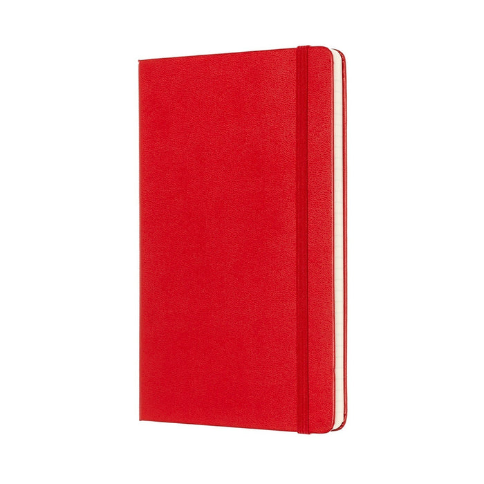Moleskine Classic Notebook, 130mm x 210mm Large Size, Squared, Hard Cover, Scarlet Red F2 CXMQP061R