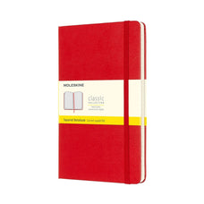 Moleskine Classic Notebook, 130mm x 210mm Large Size, Squared, Hard Cover, Scarlet Red F2 CXMQP061R