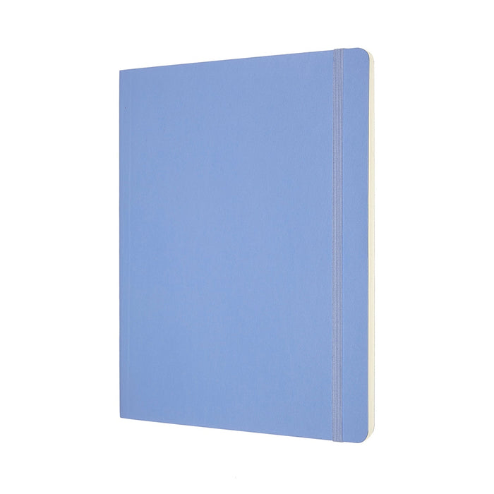 Moleskine Classic Notebook, 190mm x 250mm XL Size, Plain, Soft Cover, Hydrangea Blue CXMQP623B42