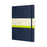 Moleskine Classic Notebook, 190mm x 250mm XL Size, Plain, Soft Cover, Sapphire Blue CXMQP623B20