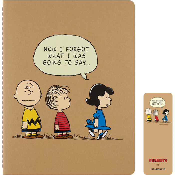 Moleskine LE Cahier Ruled Journals, XL 190mm x 250mm, Peanuts, Assorted Colour Cover, Pack of 3 CX1002239