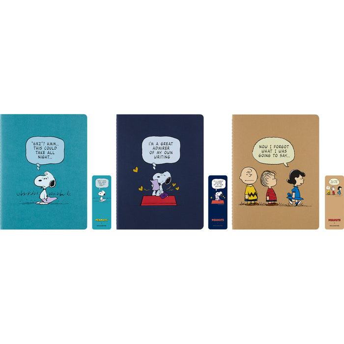 Moleskine LE Cahier Ruled Journals, XL 190mm x 250mm, Peanuts, Assorted Colour Cover, Pack of 3 CX1002239