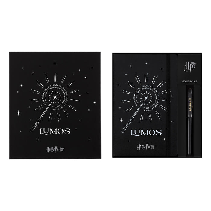 Moleskine LE Harry Potter Themed Bundle - Lumos Notebook, Kaweco Rollerball Pen CX1000488