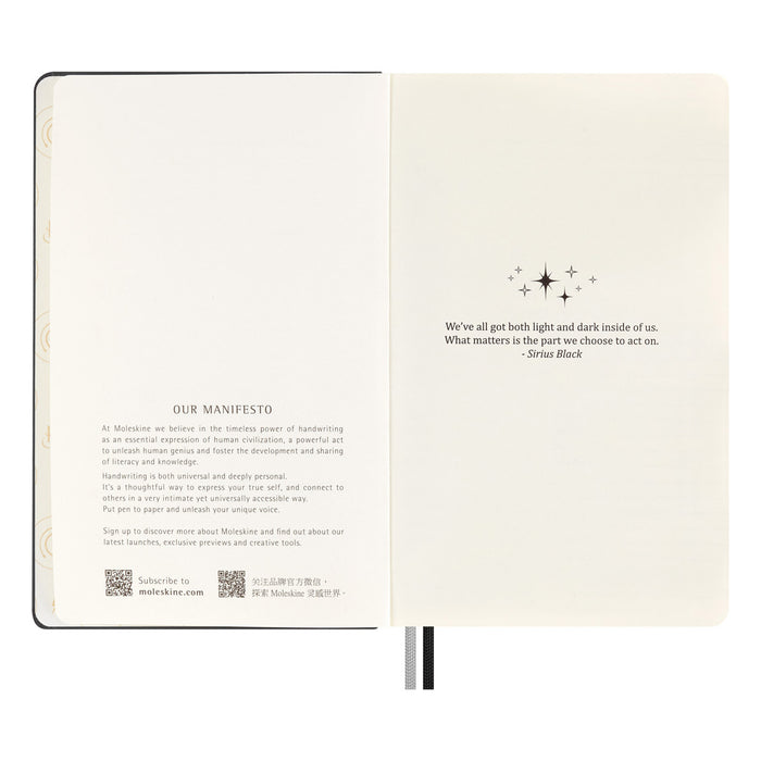 Moleskine LE Harry Potter Themed Bundle - Lumos Notebook, Kaweco Rollerball Pen CX1000488