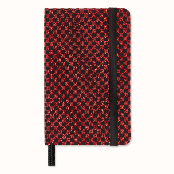Moleskine LE Shine Notebook Metallic Red, 65mmx 100mm XS Size, Plain, Hard Cover with Gift Box CXMLEHSHINEMP012MRED