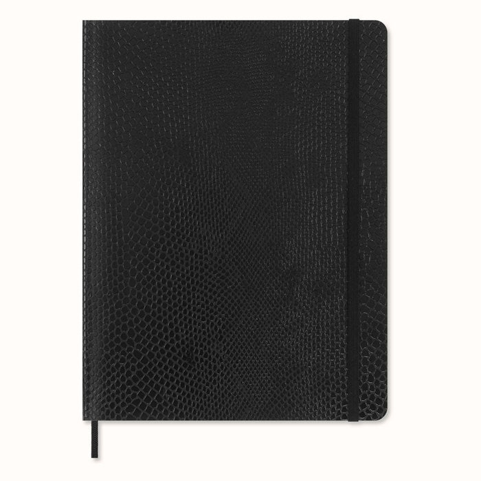 Moleskine LE Vegea Notebook Boa Black, 190mm x 250mm XL Size, Ruled, Soft Cover with Gift Box CXMQP621VBOABOX
