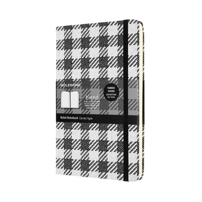 Moleskine Limited Collection Notebook Blend, 130mm x 210mm Large Size, Ruled, Check Pattern CXMLCBD07QP060A