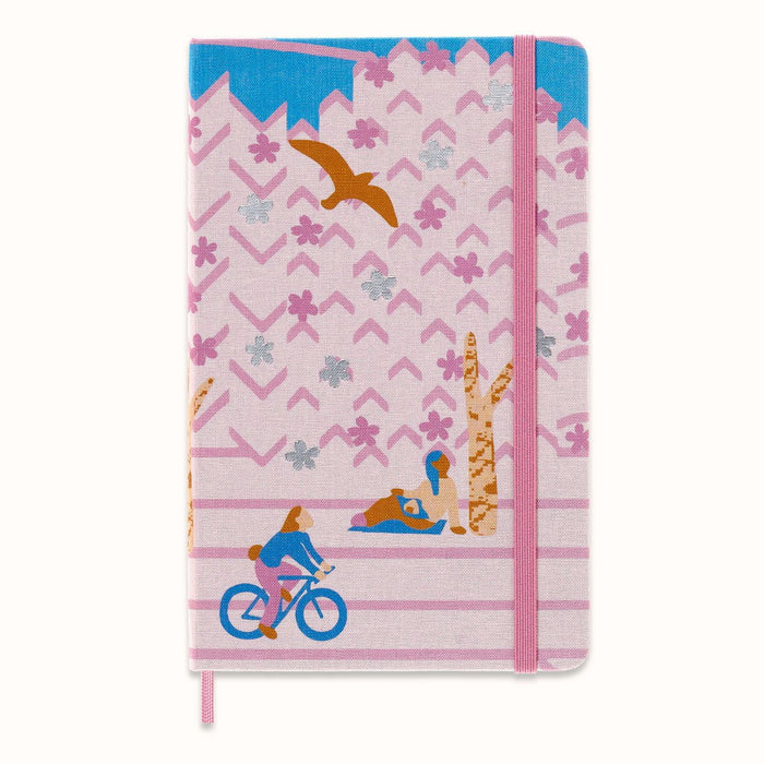 Moleskine Limited Collection Notebook Sakura, 130mm x 210mm Large Size, Ruled, Bicycle CXMLESU05QP060