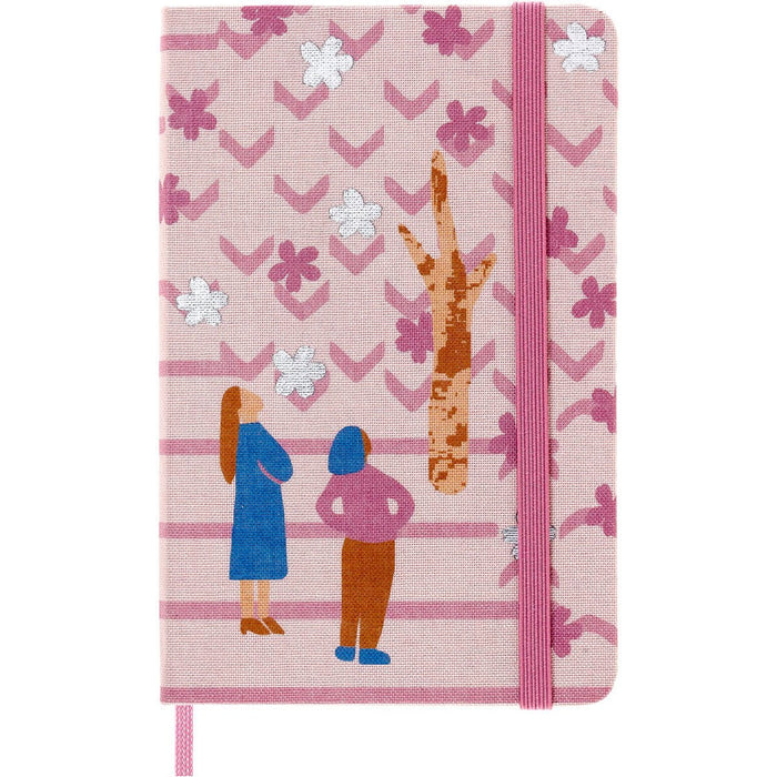 Moleskine Limited Collection Notebook Sakura, 90mm x 140mm Pocket Size Ruled, Couple CXMLESU05MM710