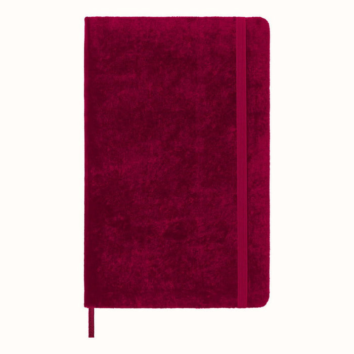 Moleskine Limited Collection Notebook Velvet Pink, 130mm x 210mm Large Size, Ruled CXMLCNBVELVQP060C