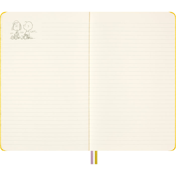 Moleskine Limited Edition Hard Cover Ruled Notebook, Large 210mm x 130mm, Peanuts CX1002240
