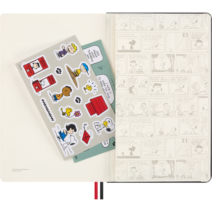 Moleskine Limited Edition Hard Cover Ruled Notebook, Large 210mm x 130mm, Snoopy Admirer CX1002241