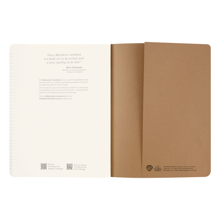 Moleskine Limited Edition Harry Potter Cahier Notebook, 190mm x 250mm XL Size, Wingardum CX1000487